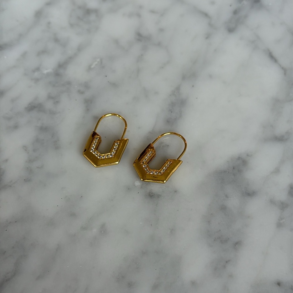 India Hicks Gold Earrings - Picture 2 of 4